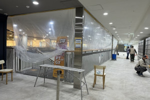 바닥 철거 원상복구 시공사례: 멀바우 후로링 마루 및 포세린 타일 교체