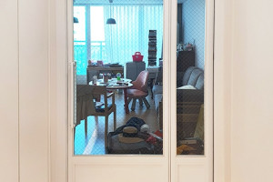 의정부시 초슬림스윙도어 현관중문으로 완성하는 모던 아파트인테리어 시공 후기