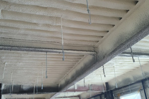 화성 제부도 공장 골데크 천장 경질우레탄폼 단열 시공