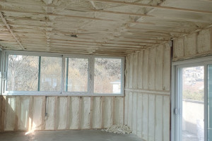 이동식주택 단열의 정답! 고밀도 준불연우레탄폼 세이프폼 시공 후기