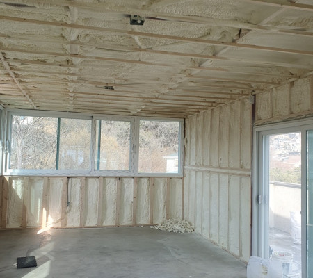 이동식주택 단열의 정답! 고밀도 준불연우레탄폼 세이프폼 시공 후기