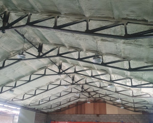 택배물류창고 천장 경질우레탄폼 단열시…